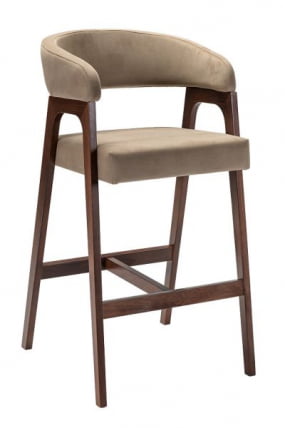 Кресло барное Baxter Б Beige/Темный орех_0