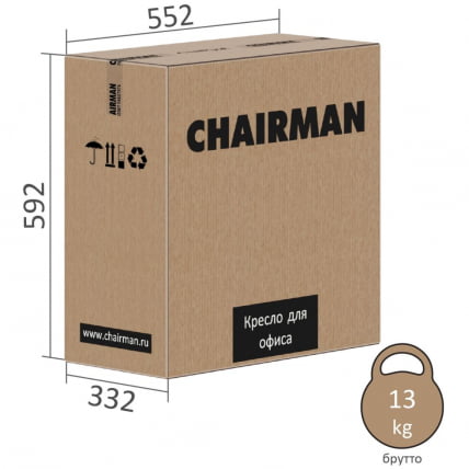 Офисное кресло CHAIRMAN HOME 130 велюр Серый_6