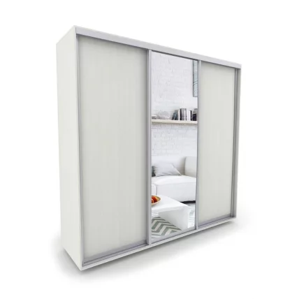 Шкаф-купе 3-х дверный Акцент-Сим ДЗ 1500х600 Выбеленное дерево_0