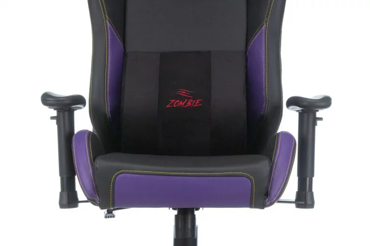 Геймерское кресло Zombie HERO JOKER PRO Черный-фиолетовый_5