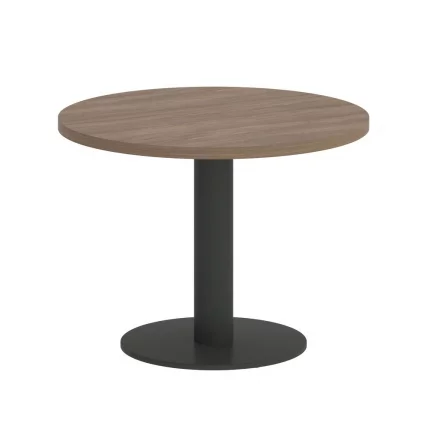 Стол журнальный круглый HOME OFFICE VR.SP-5-60.1G Дуб Аризона/Антрацит металл_0