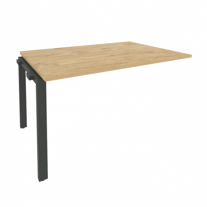 Проходной наборный элемент переговорного стола ONIX O.MP-NPRG-3 Тиквуд Светлый/Антрацит_0