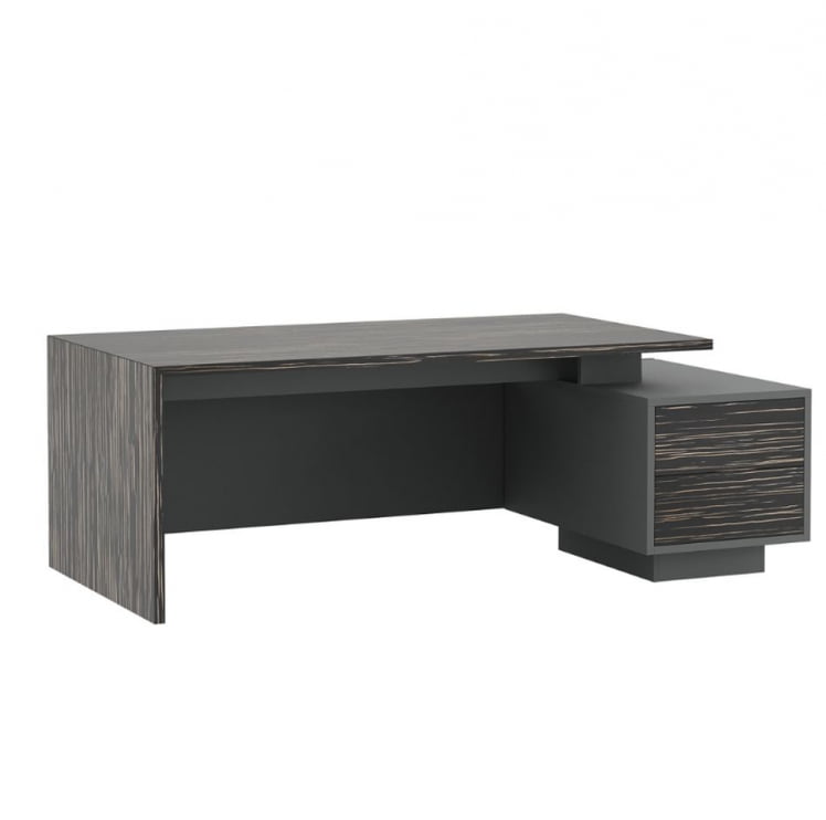 Стол письменный на опорной тумбе DALI DLI37210012 Эбен Антрацит_0