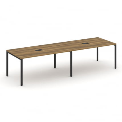 Стол переговорный (2 столешницы) CONCEPT CN.PRG-024 Сандал Янтарный Черный_0