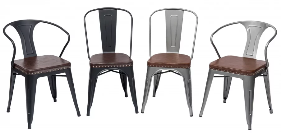 Стул TOLIX SOFT мягкий Черный матовый_9