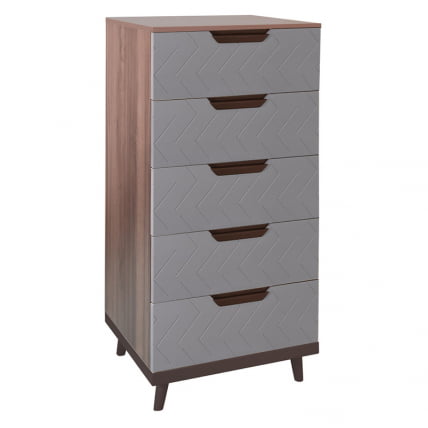 Комод Сканди с 5 ящиками Грей_0