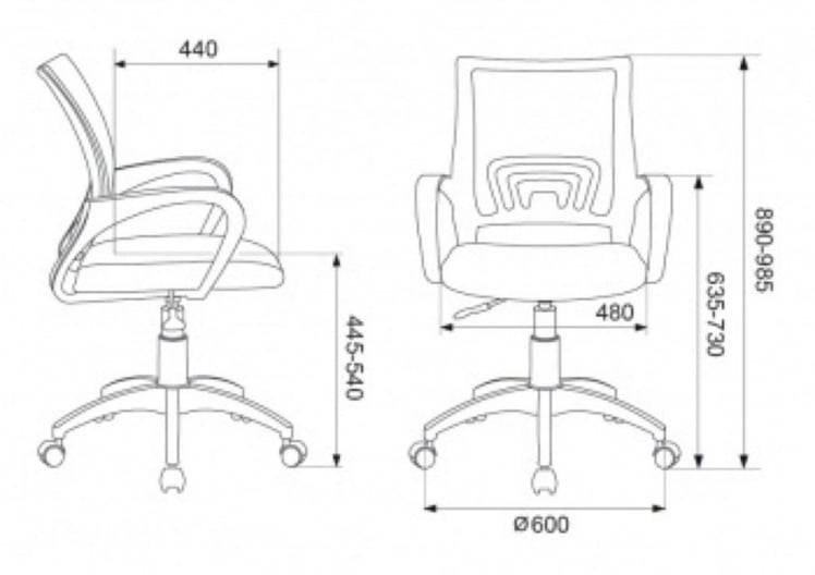 Кресло офисное Бюрократ CH-695NLT Красный_4