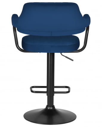 Стул барный DOBRIN CHARLY BLACK (синий велюр (MJ9-117))_4