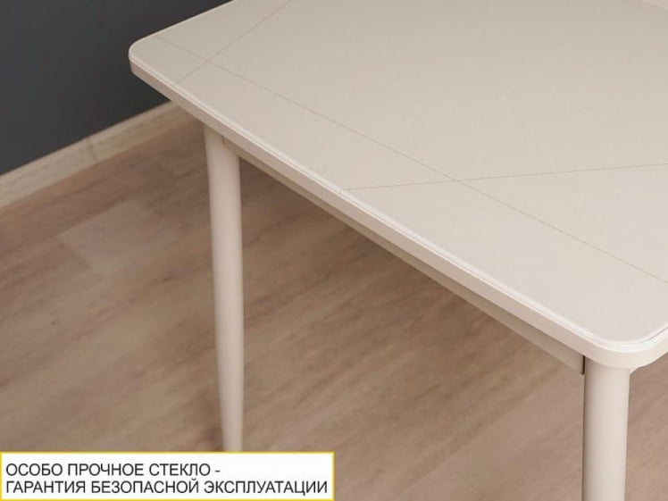 Обеденный стол Орфей 39.10 Белый песок-Кена_7