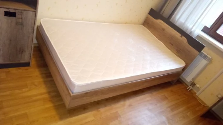 Кровать Пилигрим ТД-276.00.01 Дуб каньон светлый/Серый_1