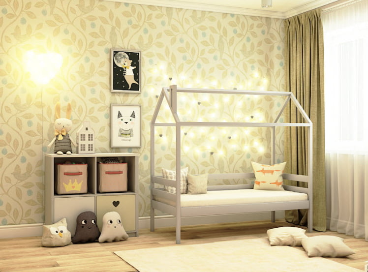 Кровать-домик RooRoom кд-1С Серый_0