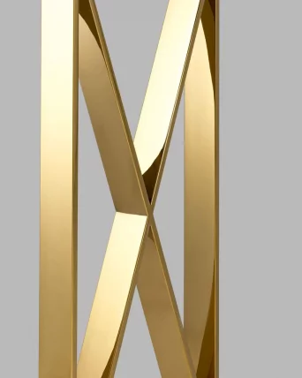 Консоль КРОСС 115x30 Золото (стекло smoke)_3