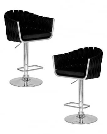 Стул барный DOBRIN MARCEL (черный велюр (MJ9-101)) 2 шт_0
