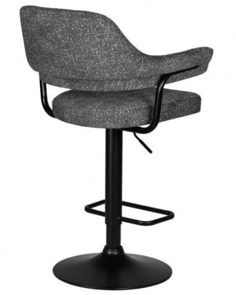 Стул барный ДОБРИН CХАРЛЙ БЛАCК (серый твид (ЛЕО11)) 2 шт / DOBRIN CHARLY BLACK (LEO11))_4