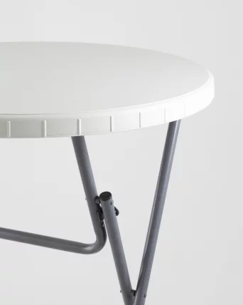 Стол круглый Кейт коктейльный Белый_4