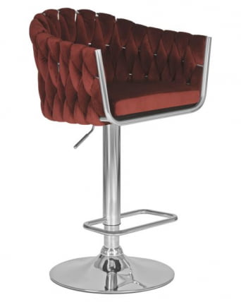 Стул барный DOBRIN MARCEL (винный велюр (MJ9-35)) 2 шт_2