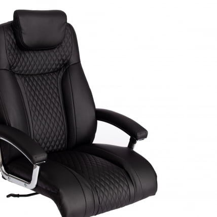 Кресло офисное Труст (макс) кож/зам, черный/черный стеганный/черный, 36-6/36-6/36-6/06 / Trust (max)_10