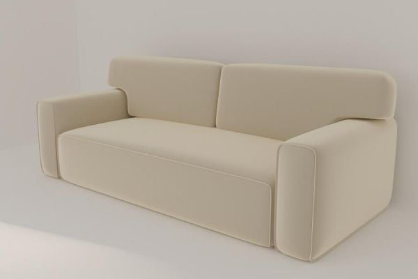 Диван прямой Сандвик (Berhouse) Цвет фасада: Серый велюр; Тип: Прямой; Материал фасада: Металл/Велюр_2