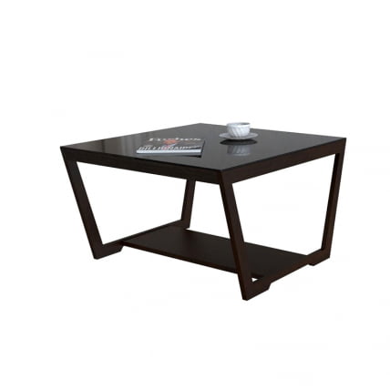 Стол журнальный BeautyStyle 1 Венге/стекло черное_0