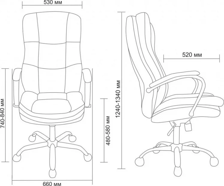 Кресло для руководителя AV 123 Шоколад на дереве_3