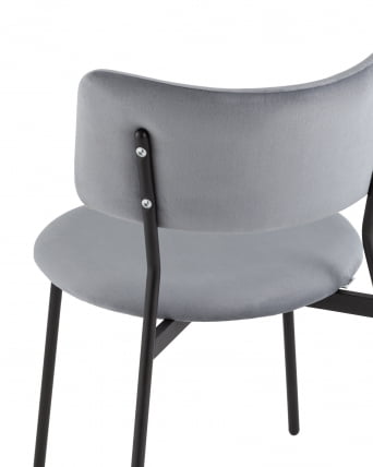 Стул Амелия велюр серо-голубой_6