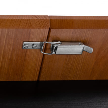 Стол Соната Люкс раздвижной/Sonata Lux extension table массив сосны, антик /графит, 120-(150)х75х73 см_10