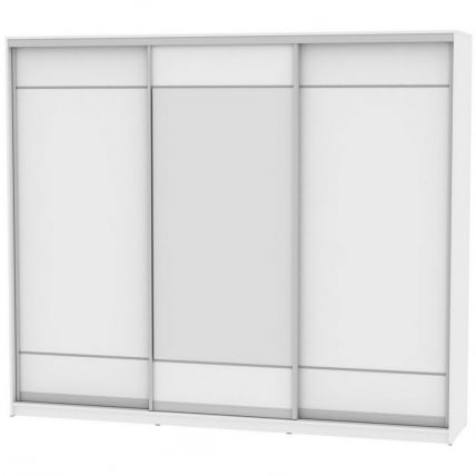 Шкаф-купе B-230х270х60-1(Белый-D7D8D7)_0