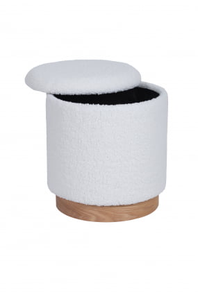 Пуф с ящиком Долли S тедди Белый_2