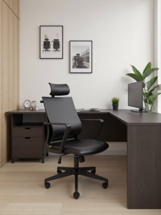 Кресло руководителя Chairman 545 экокожа Черный_17