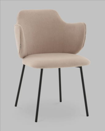 Стул Джиннет велюр бежевый_0