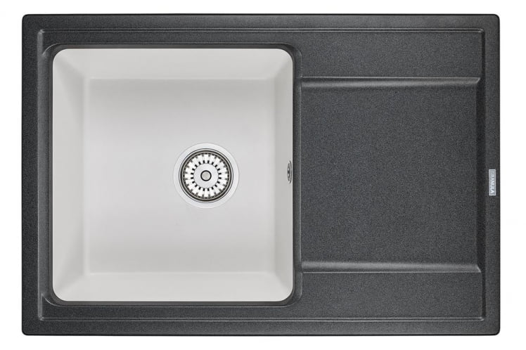 Кухонная мойка HIBRID HI-74 Черный-арктик_0