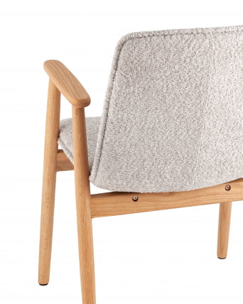 Стул обеденный Philo с деревянными ножками серый_4