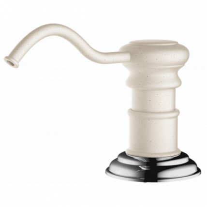 Дозатор Omoikiri Для Моющего Средства Om-01-Wh Латунь/Белый_0