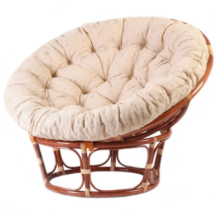 Кресло PAPASAN 23/01 W /с подушкой/ диаметр подушки 129 см, 115х101х104 см, Cognac (коньяк), ткань Старт_1