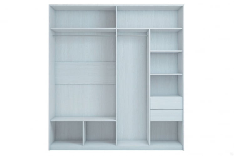 Шкаф-купе 2-х дверный с зеркалом Селеста Шк92 Ясень Анкор светлый_1