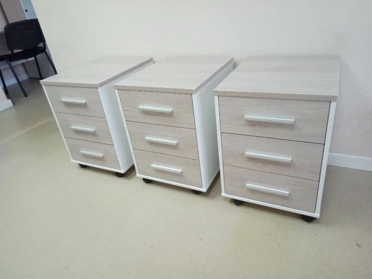 Тумба подкатная Deka 9.05.01 Дуб Сантана светлый/Белый_8