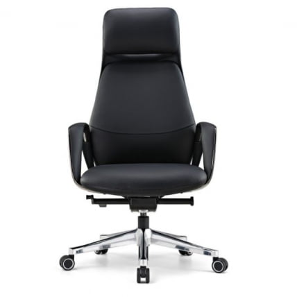 Эргономичное кресло руководителя Eureka OC07 SERENE (Nappa кожа), черное_2