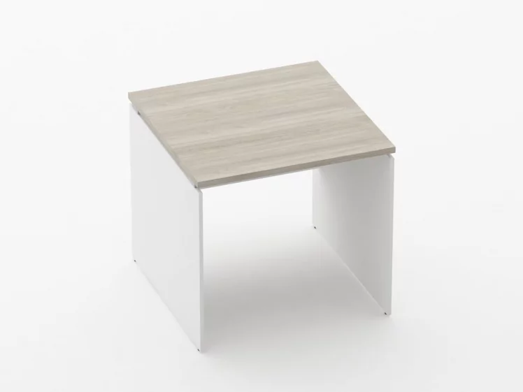 Стол прямой Deka ЛДСП каркас 75.08.08 Дуб Сантана светлый/Белый_0