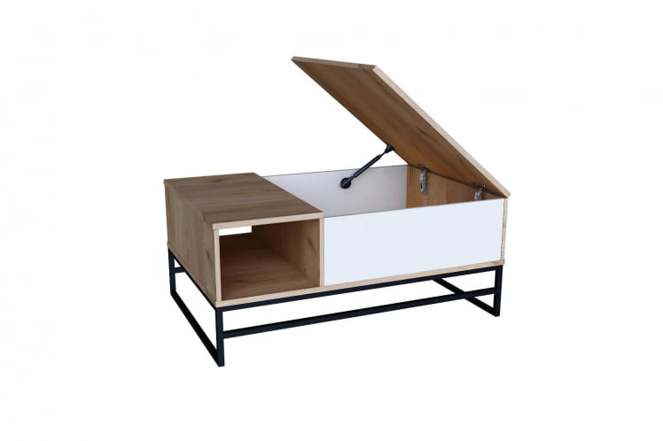 Стол журнальный Кёльн ЛД.674.040.000 Дуб Золотой/Белый_1