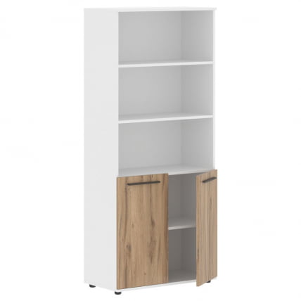 Шкаф с одним комплектом глухих малых дверей EDIS EHCS 85.5 Дуб Денвер светлый Мокко Белый_1