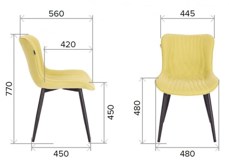 Стул Everprof Aqua Ткань Темно-коричневый_5