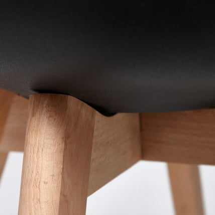 Стул TULIP (mod. 73) / 1 шт. в упаковке дерево/пластик/ПУ, 48.5*52.5*83cм, черный_7