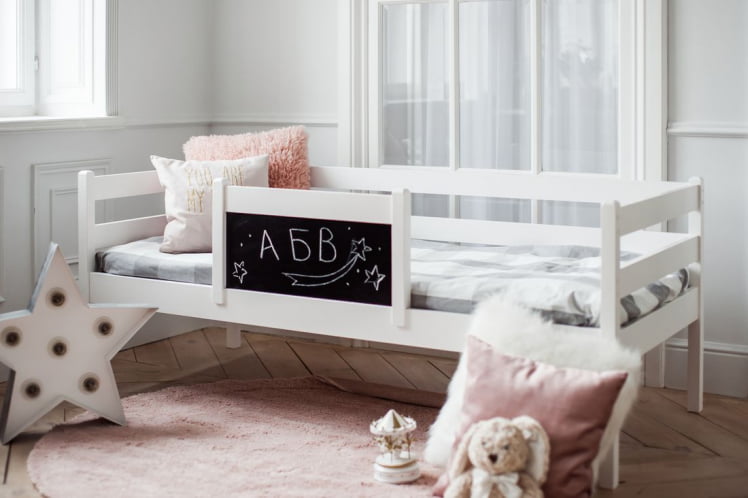 Съемный борт с грифельной доской RooRoom VK-5 Белый_4