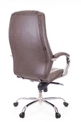 Кресло руководителя Kron M кожа Коричневый_2