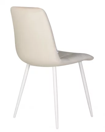 Стул обеденный DOBRIN CHILLY (Кремовый Holland 05, основание белое)_3