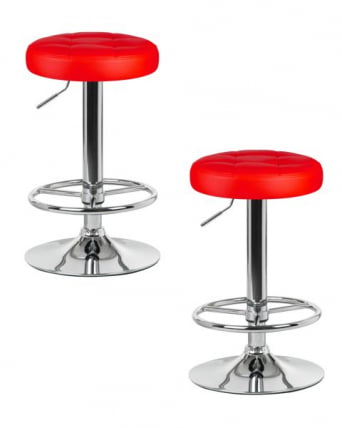 Табурет барный DOBRIN BRUNO (красный) 2 шт_0