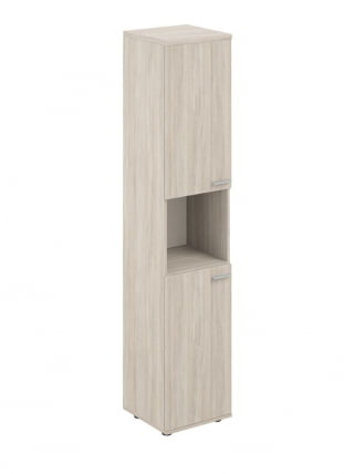 Шкаф высокий с нишей левый Sigma SG.846.OL.OL.OL.L Дуб светлый_0