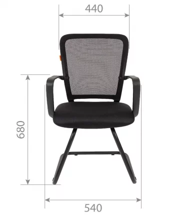 Кресло для посетителей Chairman 698V Черный_3