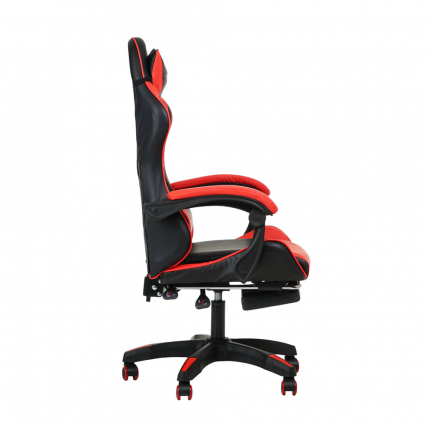 Кресло 1206 KINGQUEEN цвет черный/красный с массажем 1206-black-red-mass_4