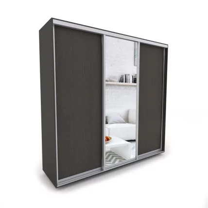 Шкаф-купе 3-х дверный Акцент-Сим ДЗ 2400х600 Венге_0